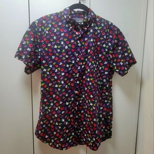 Bonobos Short Sleeve Button Down Collar 100% Cotton Shirt. Slim Fit